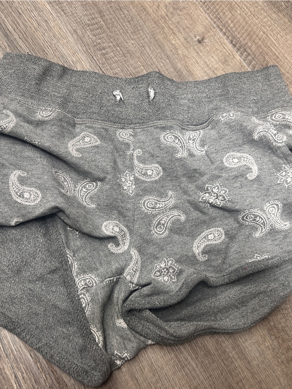 Girls Gray Paisley Print Shorts - Comfortable Everyday Bottoms